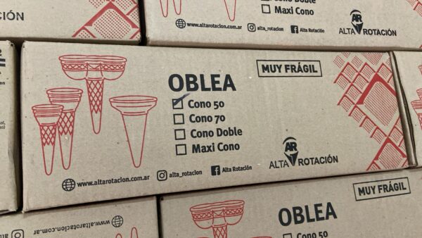 CUCURUCHOS PARA HEL CONO DE PASTA #50 X273 ALTA ROTACION