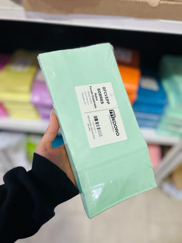 BOLSA CUMPLE VERDE PASTEL X 25 UNI X CAJA DE 24 PQ