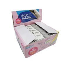GOMA DE BORRAR LAPIZ/TINTA BLANCA/GRIS CAJA X60 PC IBICRAF