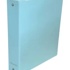 CARPETA ESCOLAR N3 FORRADA PVC 3*40 AQUA PASTEL