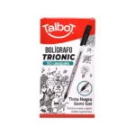 BOLIGRAFO TALBOT TRIONIC 1MM X50U NEGRO ESP