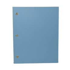 CARPETA ESCOLAR N3 FORRADA PVC 2 TAPAS CELESTE