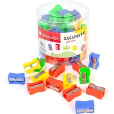SACAPUNTAS SKYCOLOR PLASTICO PVC X 72 UNIDADES
