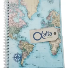 CUADERNO GLOSS ESPIRAL CUADRICULADO  16X21 42 HJS