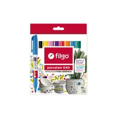 MARCADOR PARA PORCELANA PORCELAIN 040 FILGO X10U. SURTIDO
