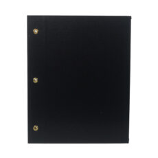 CARPETA ESCOLAR N3 FORRADA PVC 2 TAPAS NEGRO