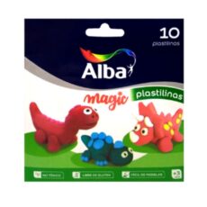 PLASTILINA ALBA SURTIDO X10U ESP