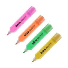 RESALTADOR CHATO INTRO 500 NARANJA FLUO  X12U ESP