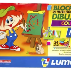BLOCK DE PAPEL DE DIBUJO N 6  COLOR ESP