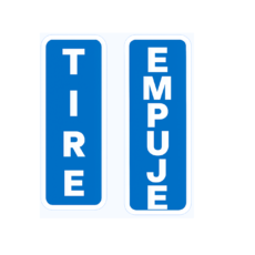 TIRE Y EMPUJE VERTICAL  AZUL (12X5)