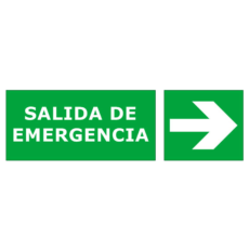 SALIDA EMER C/ FLECHA  (14X26)
