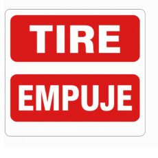 TIRE Y EMPUJE HORIZONTAL ROJO  (12X5)